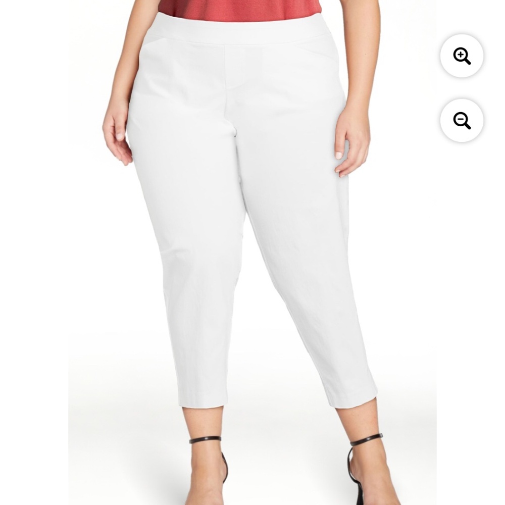 Just My Size Women’s Plus White Pants Size 3X (22W-24W) NWT
